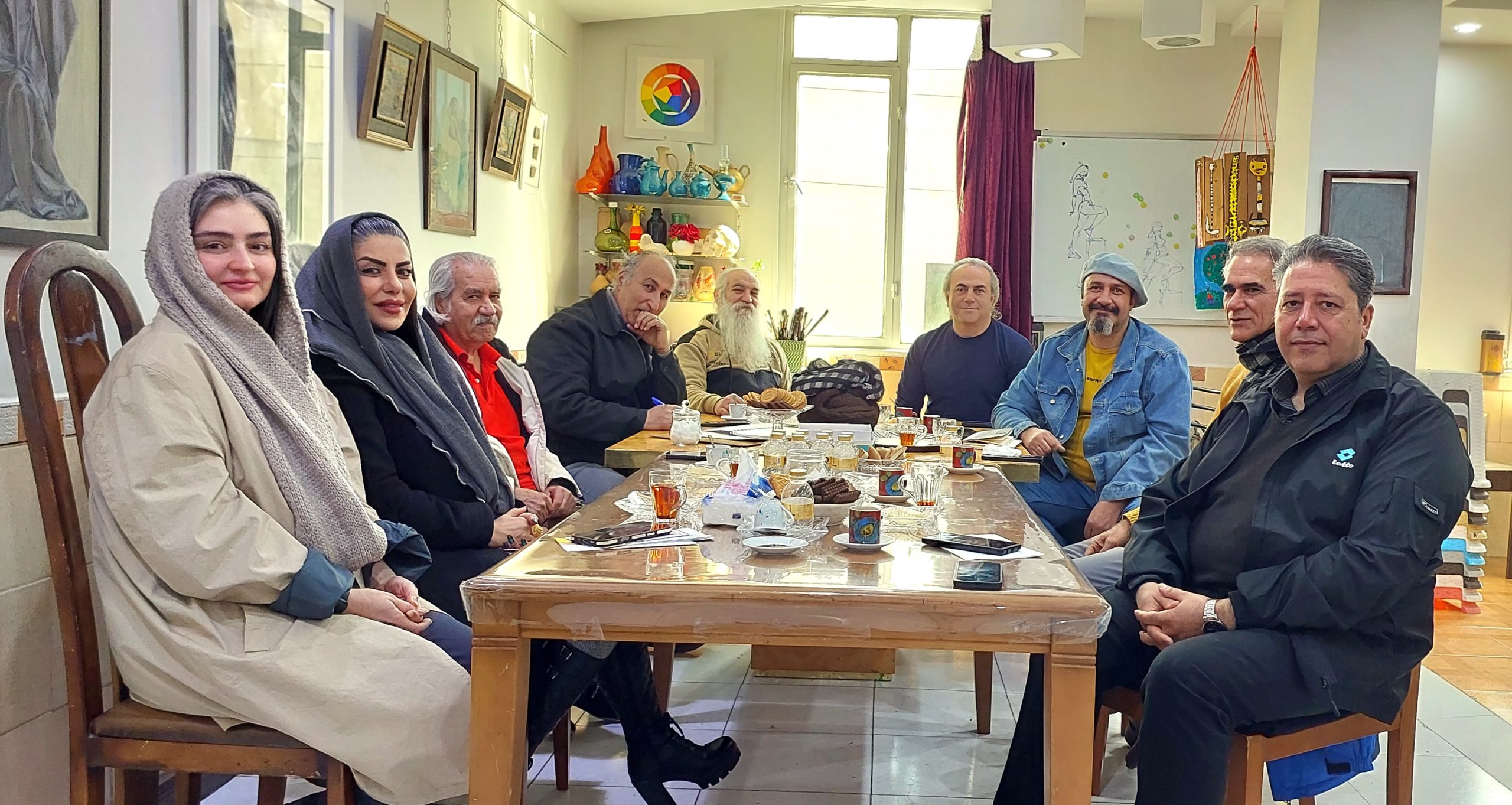 جلسه هیأتمدیره انجمن با موضوعیت نقد و بررسی نمایشگاه پیشکسوتهای